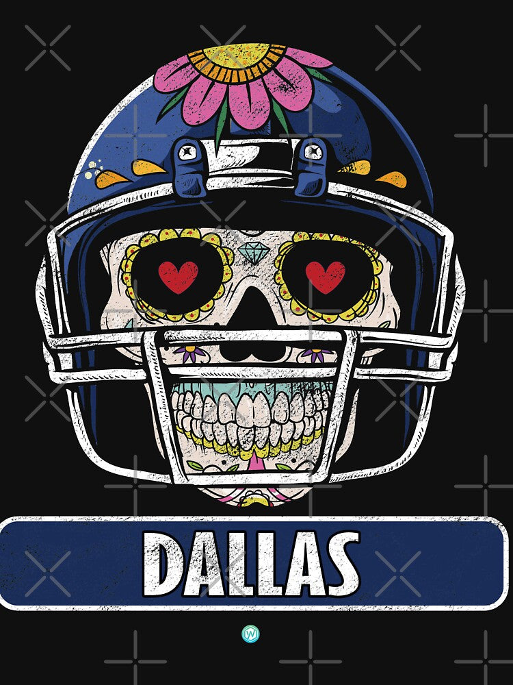 American Football - Dallas Skull Football Gift by woormle