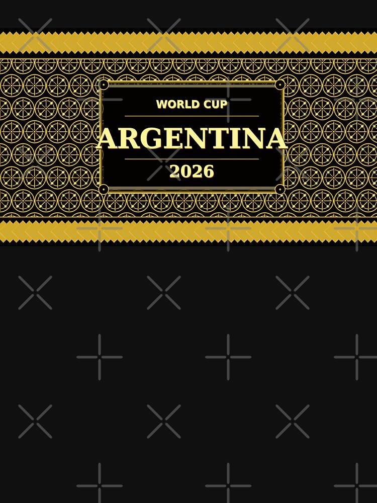 Argentina Football Fan 2026 Black Gold Luxury  — Defending Champions by BrickByDream