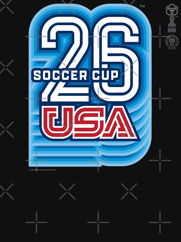 26 Soccer Cup USA Retro | Vintage Football Fan Graphic | Classic Red White Blue Design | Unisex Sports by RSC-STORE