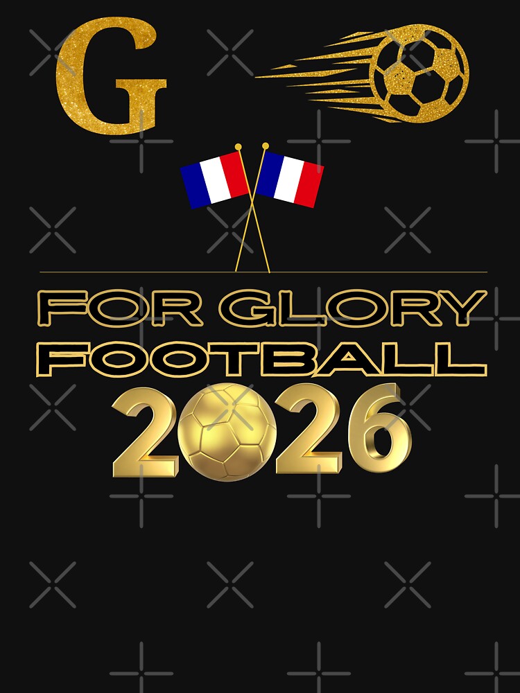 France Football 2026 For Glory | French Soccer Fan Gift | Gold Football Design | France Supporter Pride | Championship 2026 by Art IN Pack