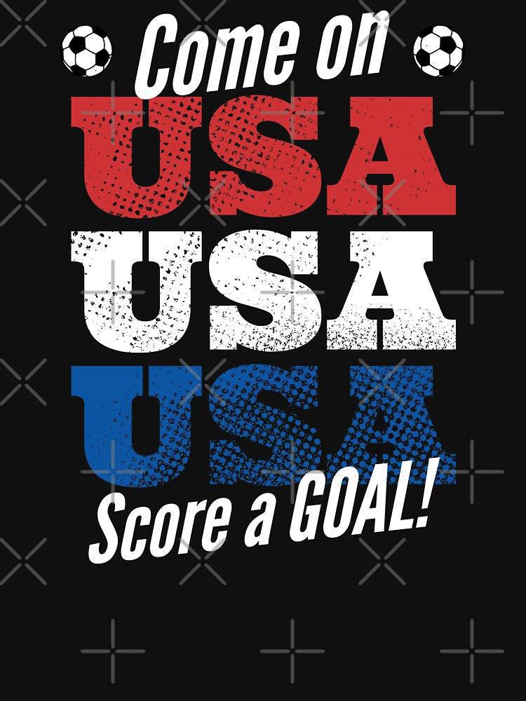 USA World Cup Soccer Fan Score a Goal by oberdoofus