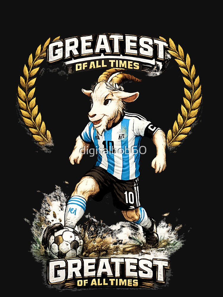 Greatest Of All Time Soccer Goat Argentina Champion Graphic by digitalbob60