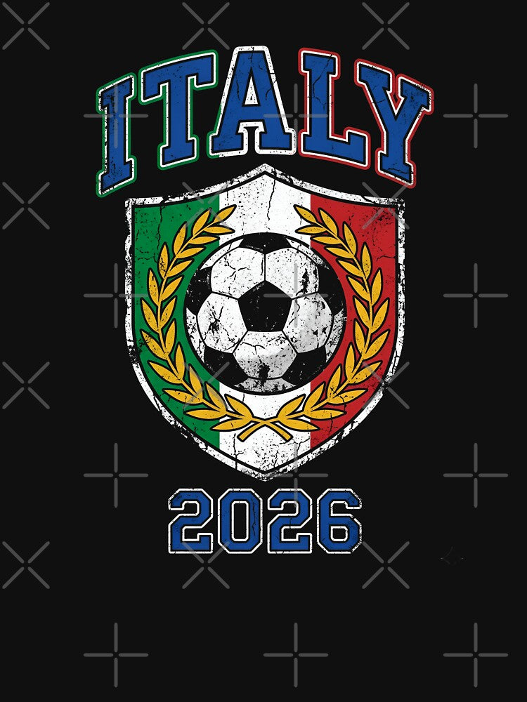 Vintage Italy 2026 Soccer Fan Crest Graphic by Imaginationbeyond