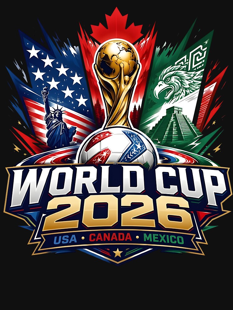 World 2026 Cup USA Canada Mexico Soccer Championship Design by phoebelevine