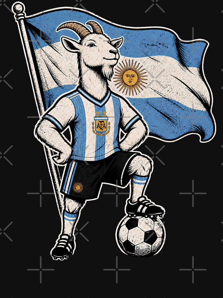 Argentina Soccer GOAT – Patriotic Football by THREE LITTLE BEANS