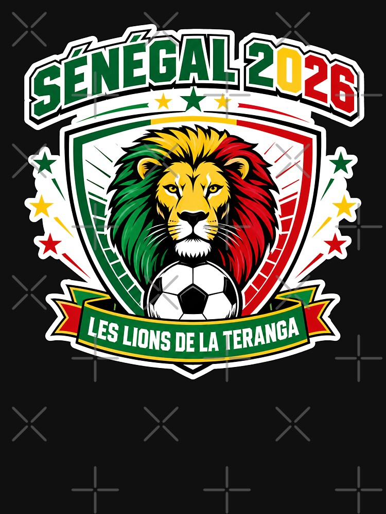 Senegal 2026 Teranga Lions Football Crest by RedCircleArt