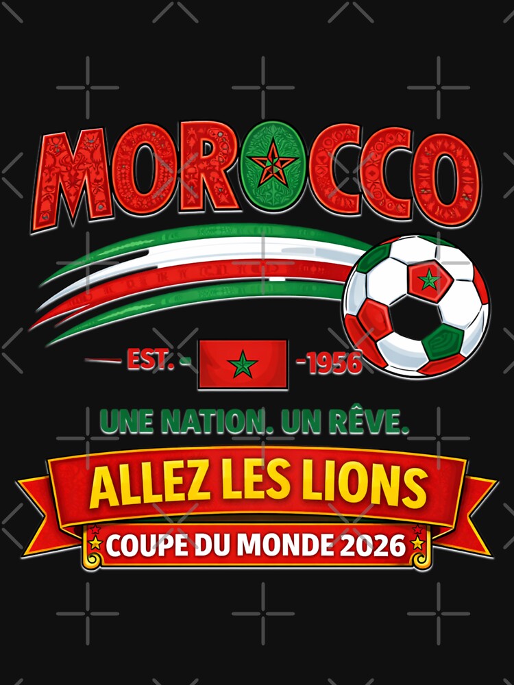 Morocco Soccer Supporter 2026 Championship by Tsugraf Designs