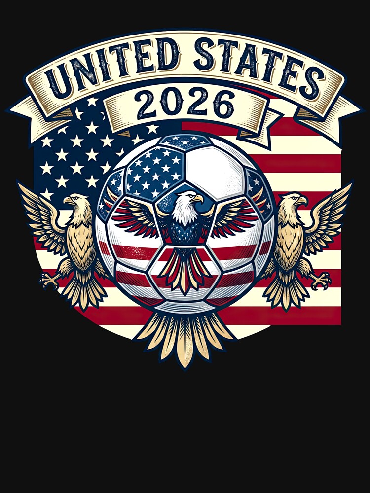 United States 2026 Soccer Graphic, Patriotic Eagle Championship by Keingdesign