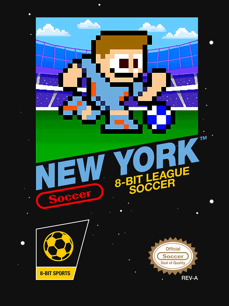 New York City Football Club (8-bit Videogame Cart) by Tehillah-Wear