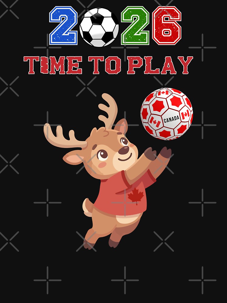 Canada Soccer Moose 2026 Time To Play Football Mascot by area248