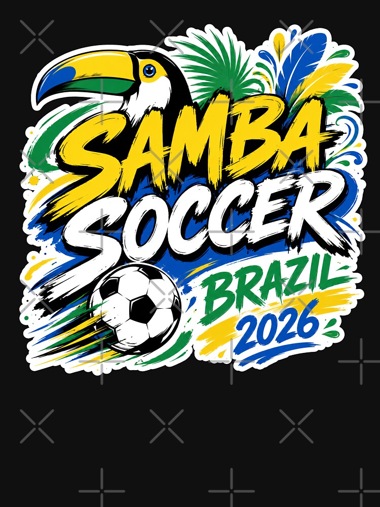 Brazil 2026 Samba Soccer Design by RedCircleArt