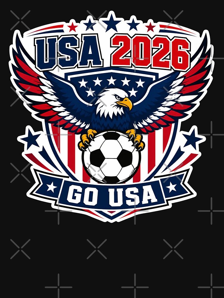 USA 2026 Eagle Soccer Crest by RedCircleArt