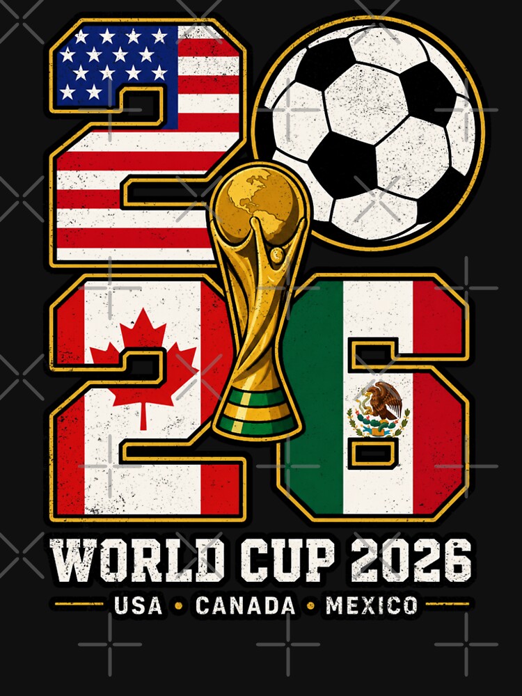 WORLD CUP 2026 - USA CANADA MEXICO | Fans and Teams for Men and Women T-shirt by wallsandpatts