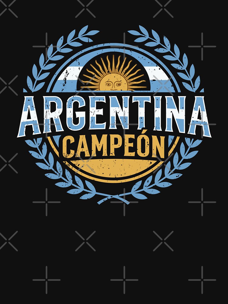 Argentina Campeón Soccer Champion Laurel Crest by crouchingpixel