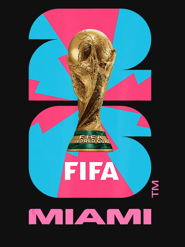 FIFA Miami Trophy Poster Design Today Graphic Art by JohnCarmichael