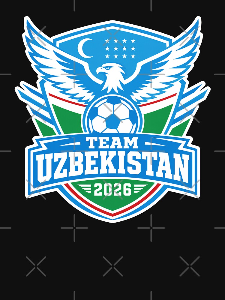 Uzbekistan 2026 Football Eagle Crest by RedCircleArt