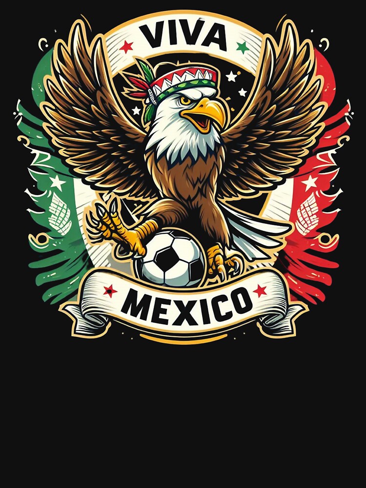 Mexico Futbol Bald Eagle Soccer Viva Mexico #2 by BattlefoxxEarth