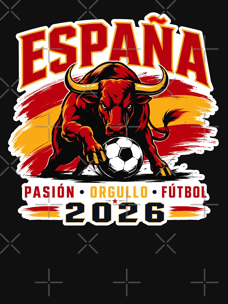 Spain 2026 Bull Football Pride by RedCircleArt