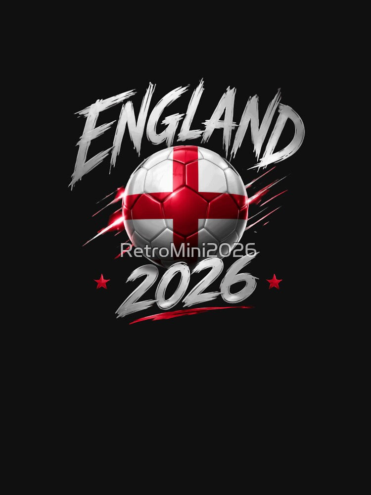 England 2026 Football World Cup Fan by RetroMini2026