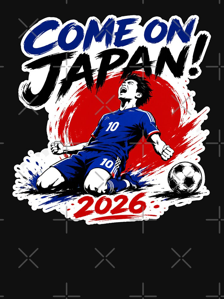 Japan 2026 Samurai Blue Football by RedCircleArt