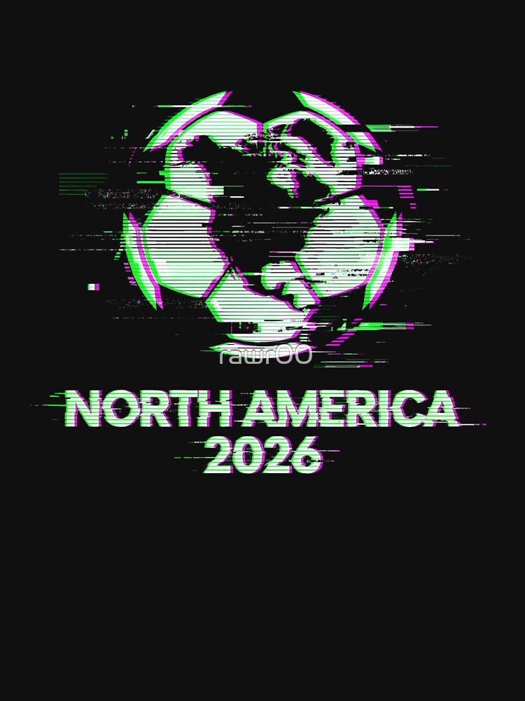 Glitched United 2026 - North America Emblem Classic T-Shirt by rawr00