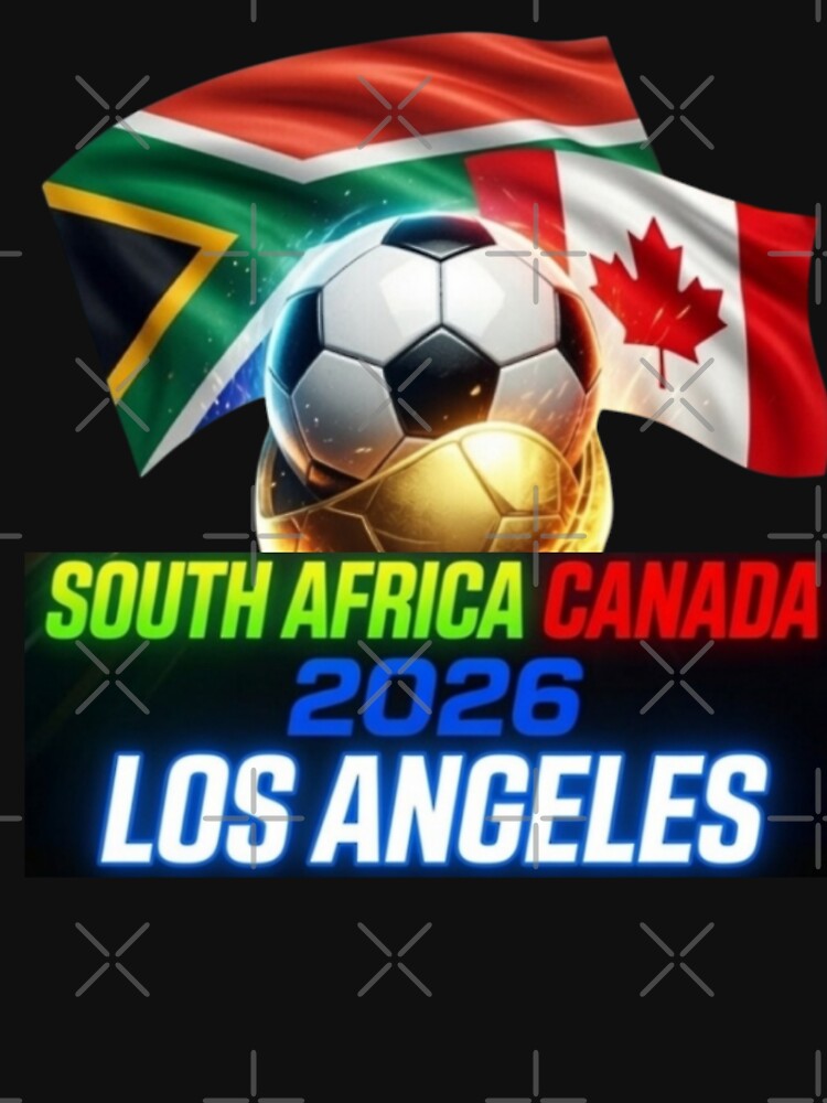 South Africa vs Canada 2026 World Cup Glowing Soccer Ball Poster by Nexus Space