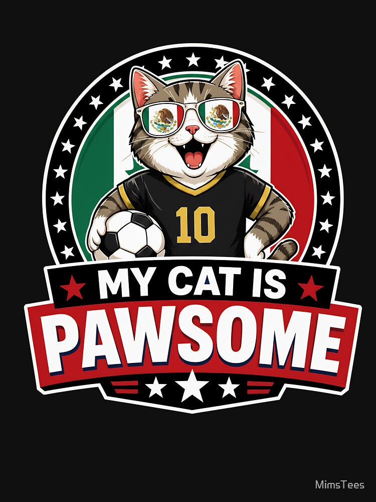 Mexican Soccer Cat by MimsTees