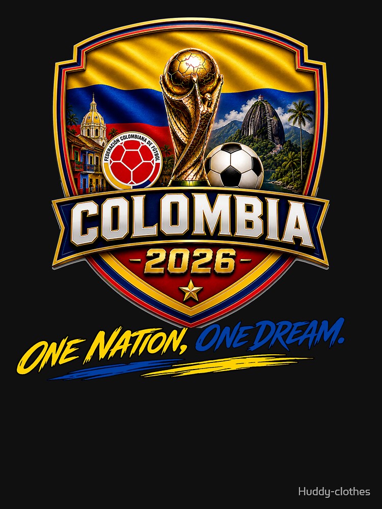 Colombia 2026 Football | Vamos Colombia | Colombia Football Passion | Colombian Soccer Fan Shirt by Huddy-clothes