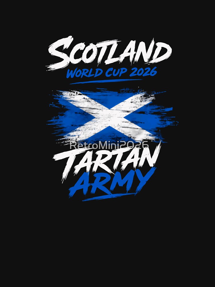 Scotland World Cup 2026 Tartan Army Football Supporter by RetroMini2026