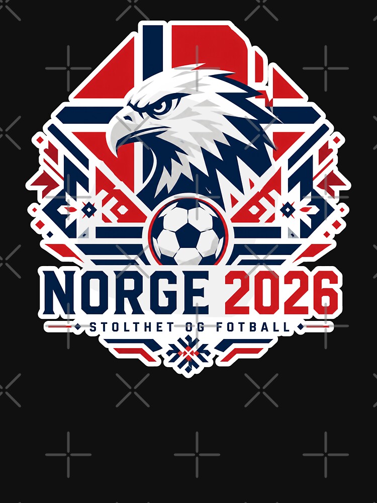 Norway 2026 Eagle Football Crest by RedCircleArt