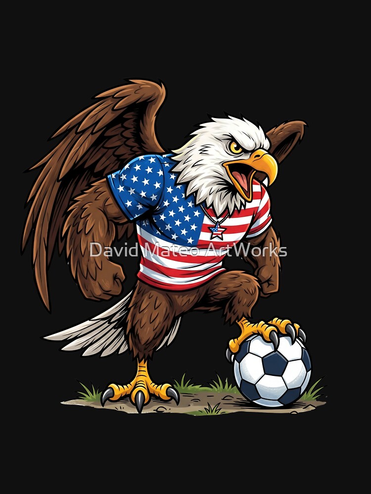 USA Eagle — Football World Cup 2026 Cartoon Mascot by David Mateo ArtWorks