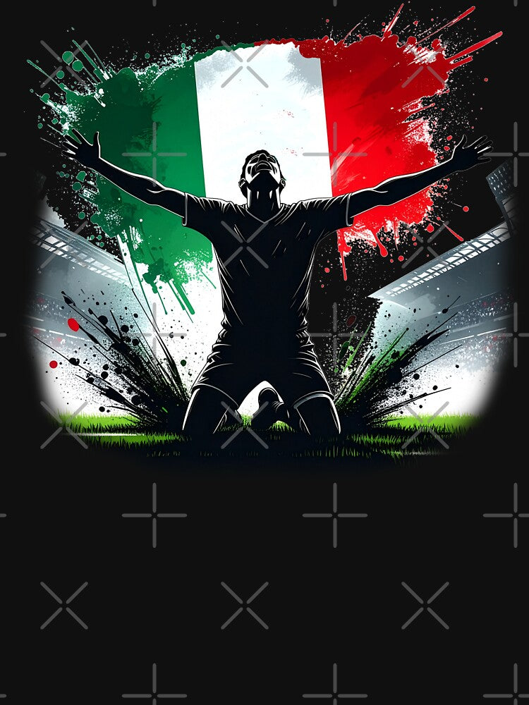 Mexico Soccer Player Art — Mexican Football Flag Action Fan Print by icemanphotos
