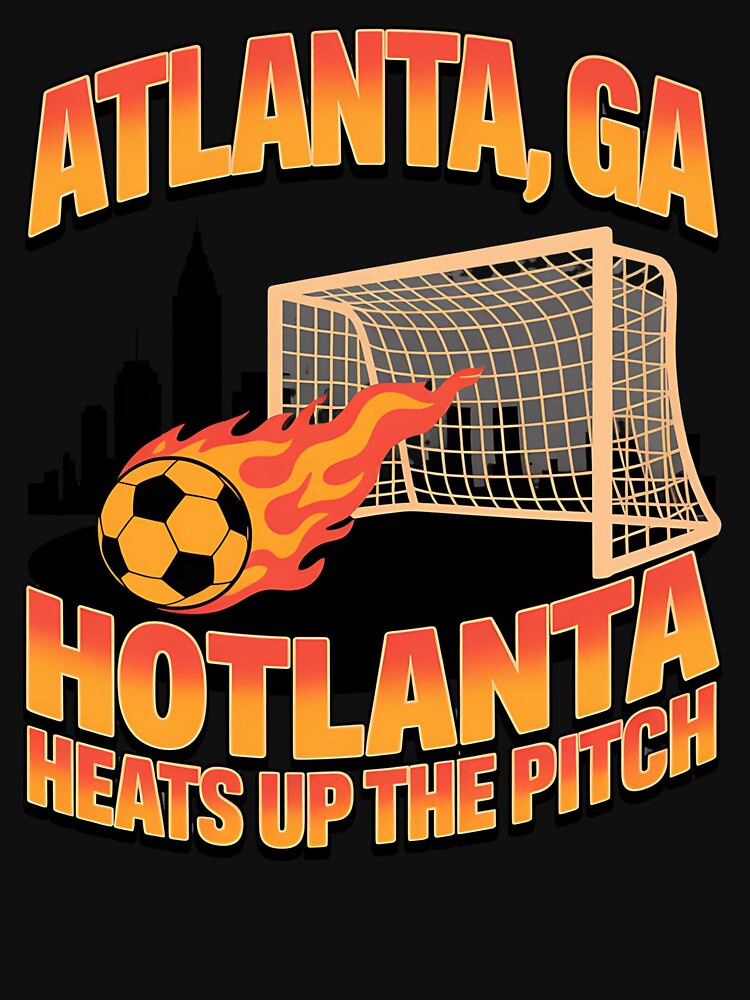 2026 soccer city - Atlanta GA - soccer host city - american soccer fan - soccer supporter - red white and blue - national pride - soccer hype - soccer fan gear - soccer watch party by JansenGS