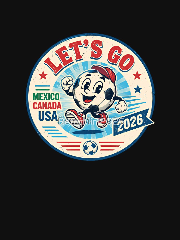 Let's Go Mexico Canada USA 2026 Soccer World Cup Fan by RetroMini2026