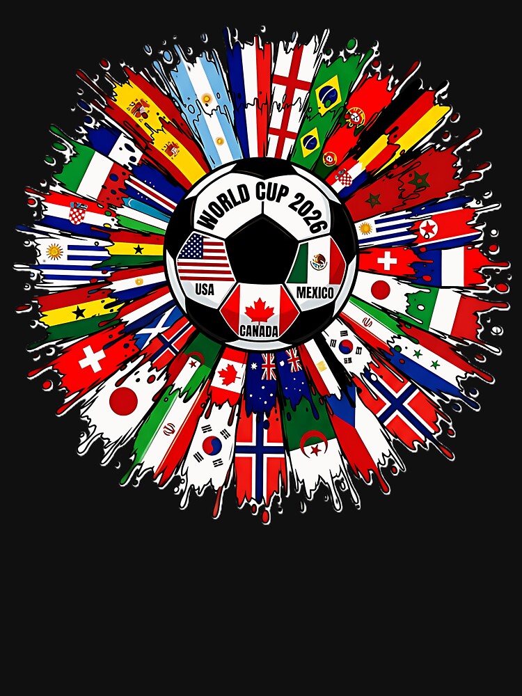 World Cup USA Canada Mexico Host Nations Soccer Football Fan by LeoSnarf