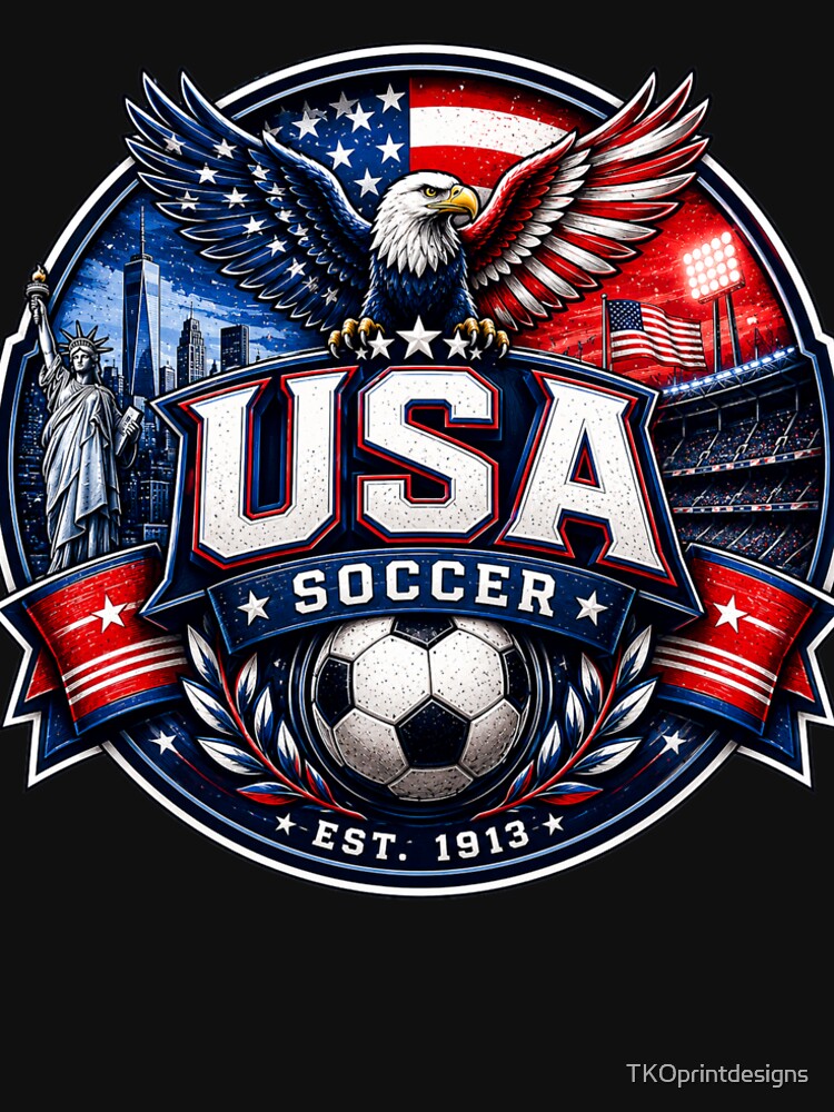 USA Soccer Badge Logo – American Football Fan Design by TKOprintdesigns