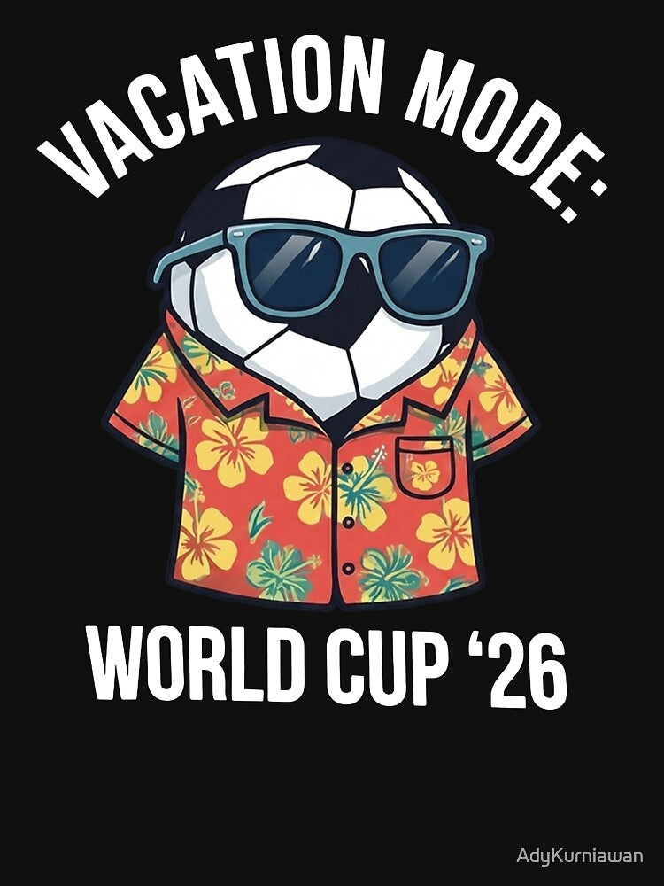Funny Vacation Mode Soccer Ball Hawaiian Shirt 2026 Football Tournament by AdyKurniawan