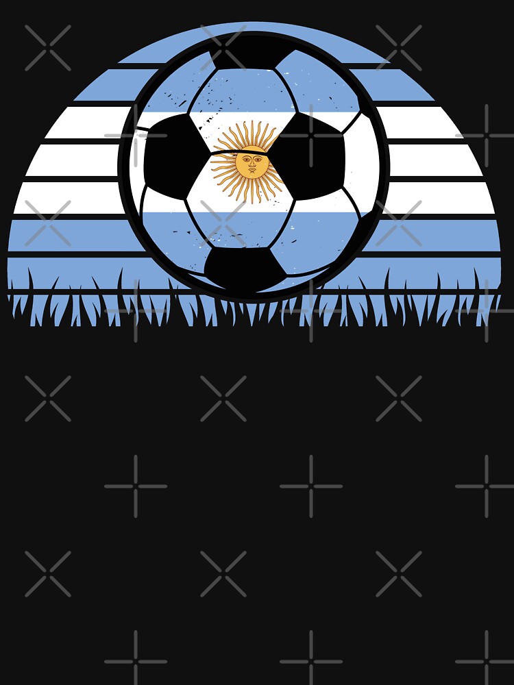 Argentina Flag Soccer Patriotic Football Kids Boys Men Women by pipsmerch