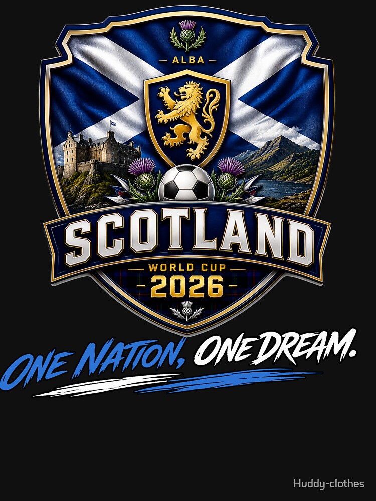 Scotland 2026 Football  | Alba Gu Bràth | Scotland Football Pride | Scottish Soccer Fan Shirt by Huddy-clothes