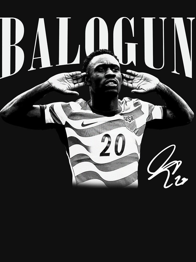 Folarin Balogun USA Soccer World Cup Vintage by DesignForYou79