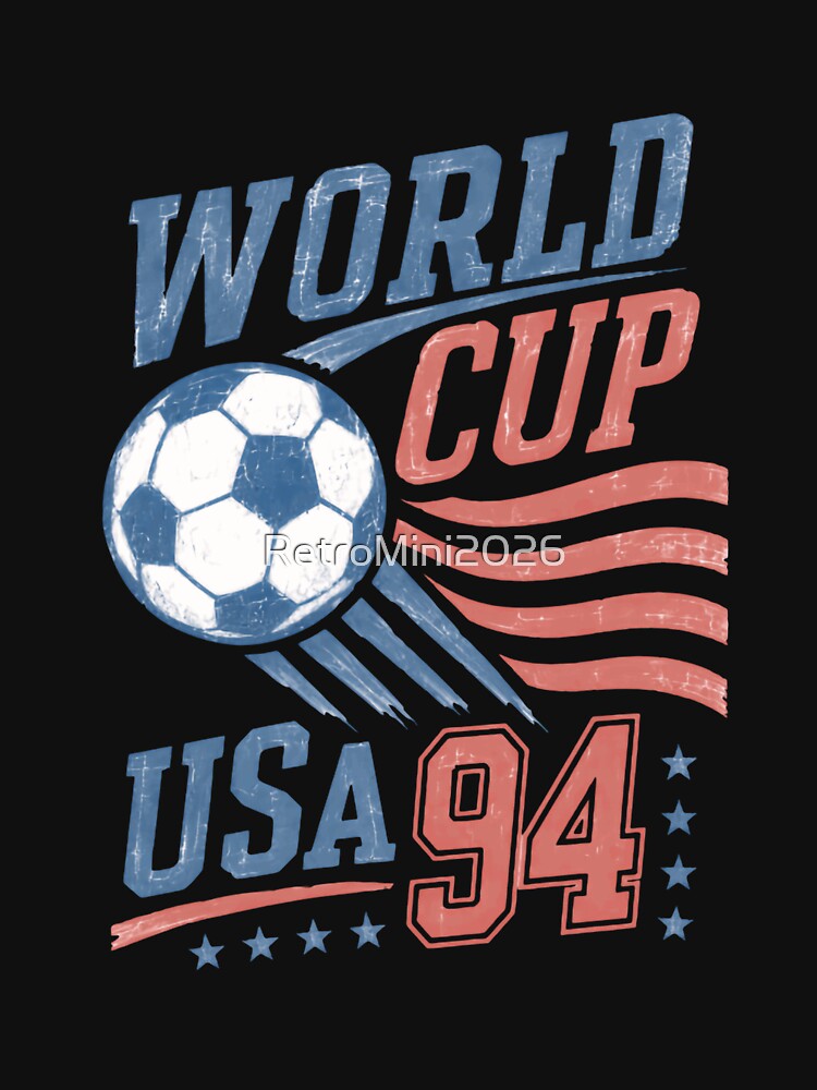 World Cup Usa 94 American Soccer Nineties Football Fan by RetroMini2026