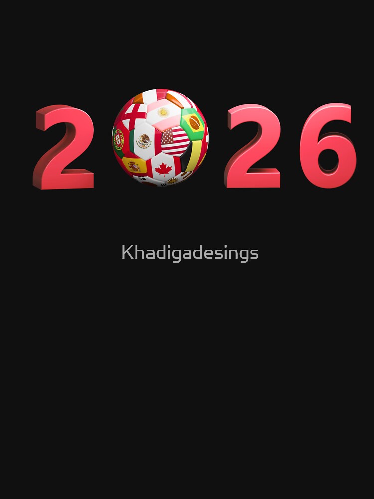 2026 World Cup Global Soccer Year by Khadigadesings