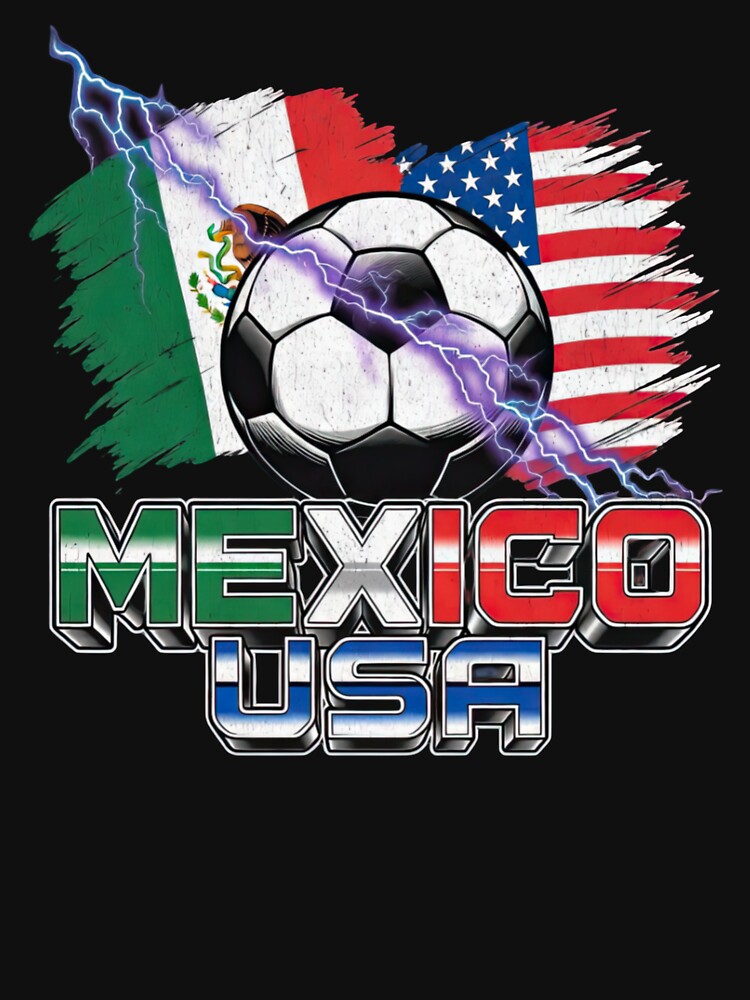 Mexico USA Soccer Graphic Retro Sports Mexico by Keingdesign