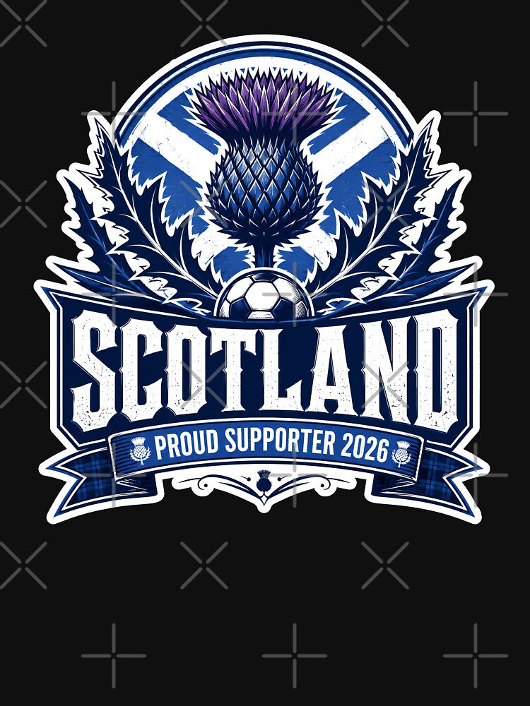 Scotland 2026 Thistle Football Crest by RedCircleArt