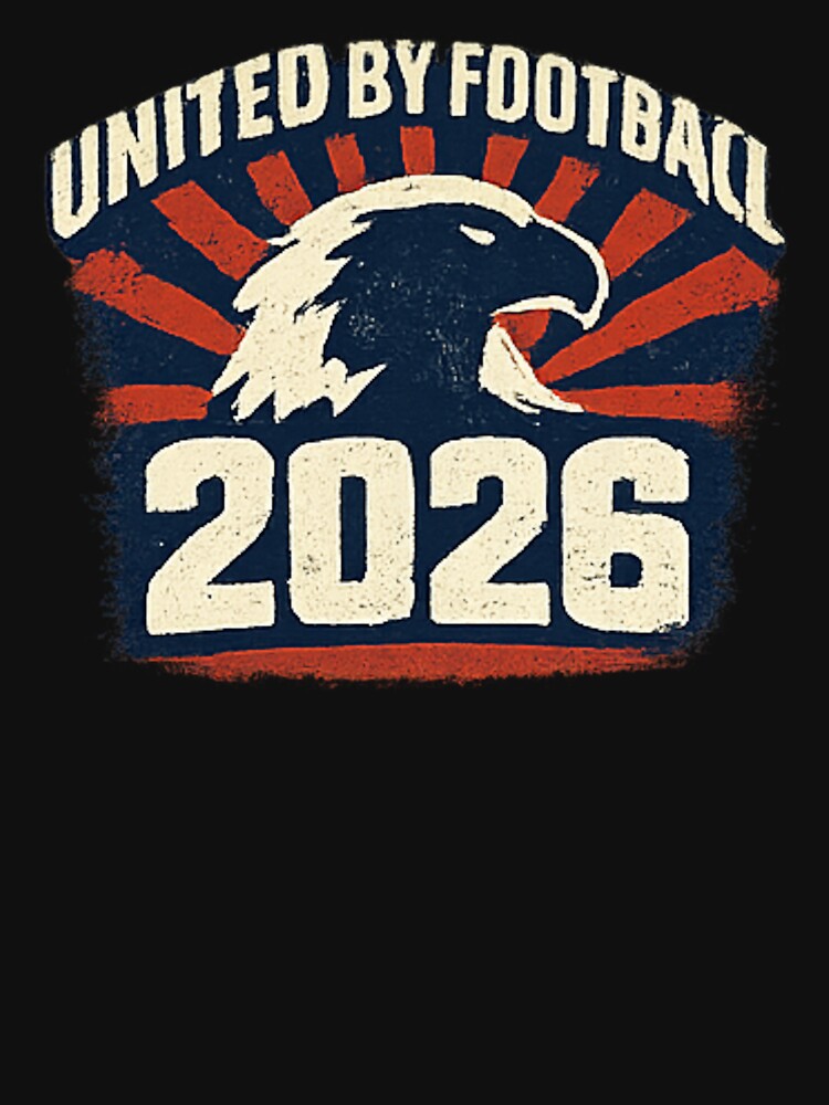 United By Football 2026 Vintage Soccer Fan USA T-Shirt by NeO² Studio