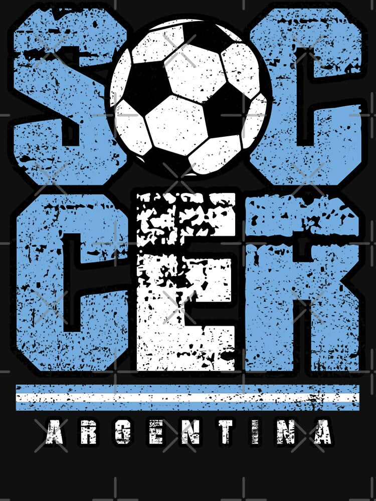 SOCCER TEAMS BIG TEXT SOCCER - ARGENTINA - Fans and Teams for Men and Women T-shirt by wallsandpatts