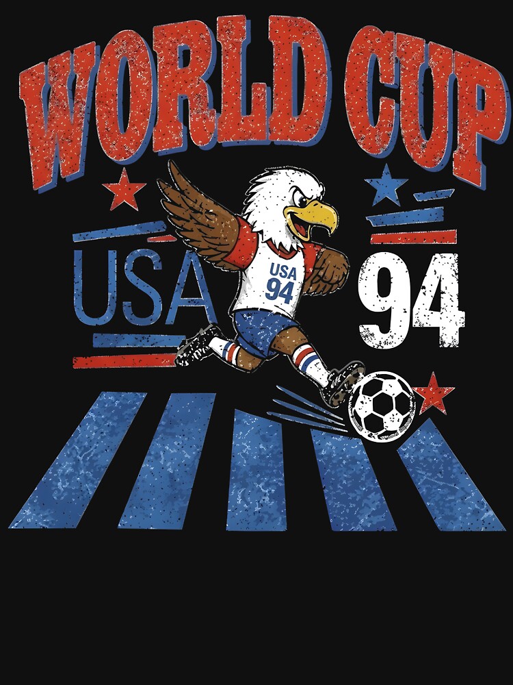 Vintage USA 94 Soccer World Cup Retro Football Fan by KAWKAW-DRHM