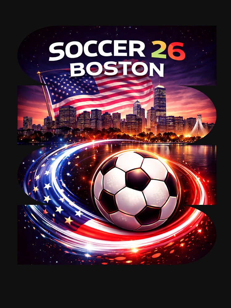 Boston Soccer 2026 Shirt, Soccer 26 Boston MA Fan Tee, Boston Massachusetts Soccer Graphic by MK-Charlie