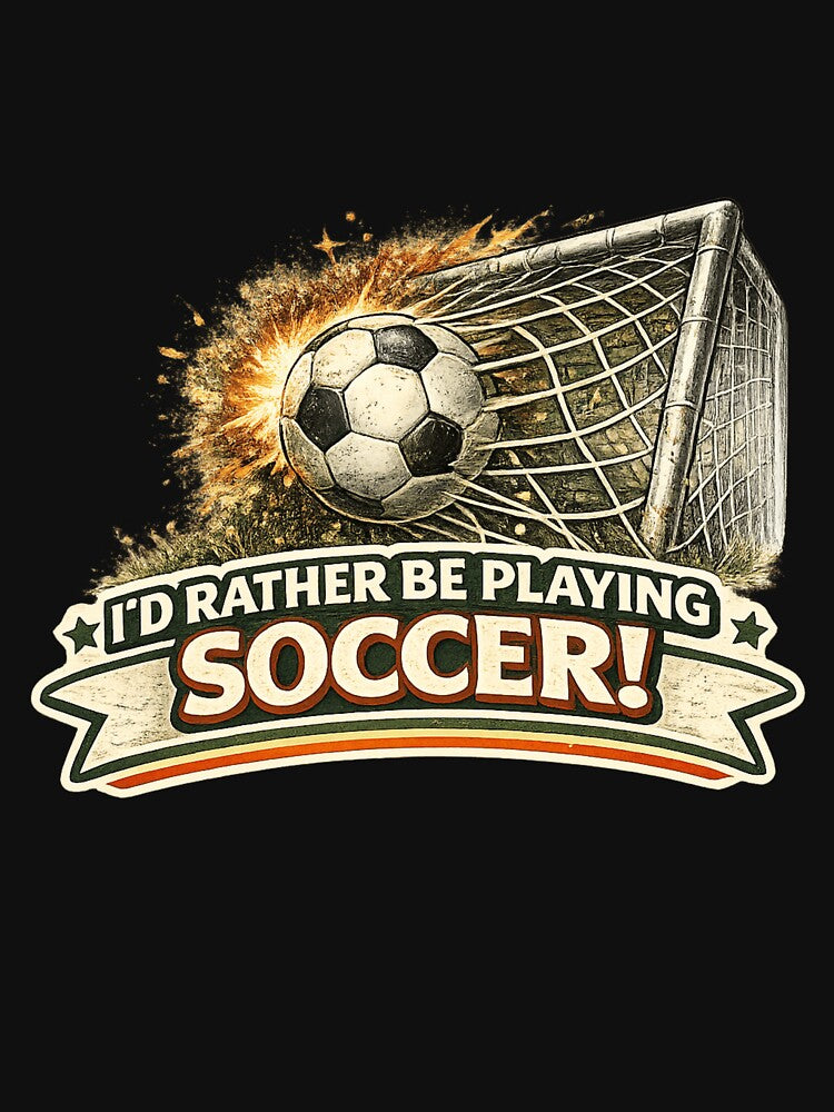 Funny Soccer Quote Retro Banner Design by Klein-Karoo