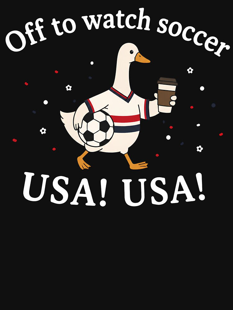 Off To Watch Soccer USA USA Mom Goose Football Fan by VGAfanatic